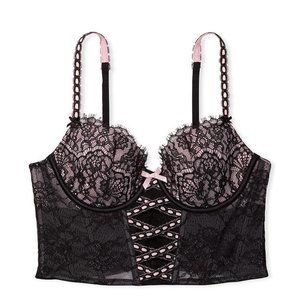 Victoria's Secret DREAM ANGELS Lightly-Lined Lace-Up Corset Top - 36DD- NWT